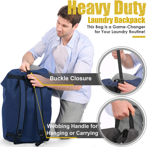 Ãzhido front pocket holding detergent showing organized storage benefit
