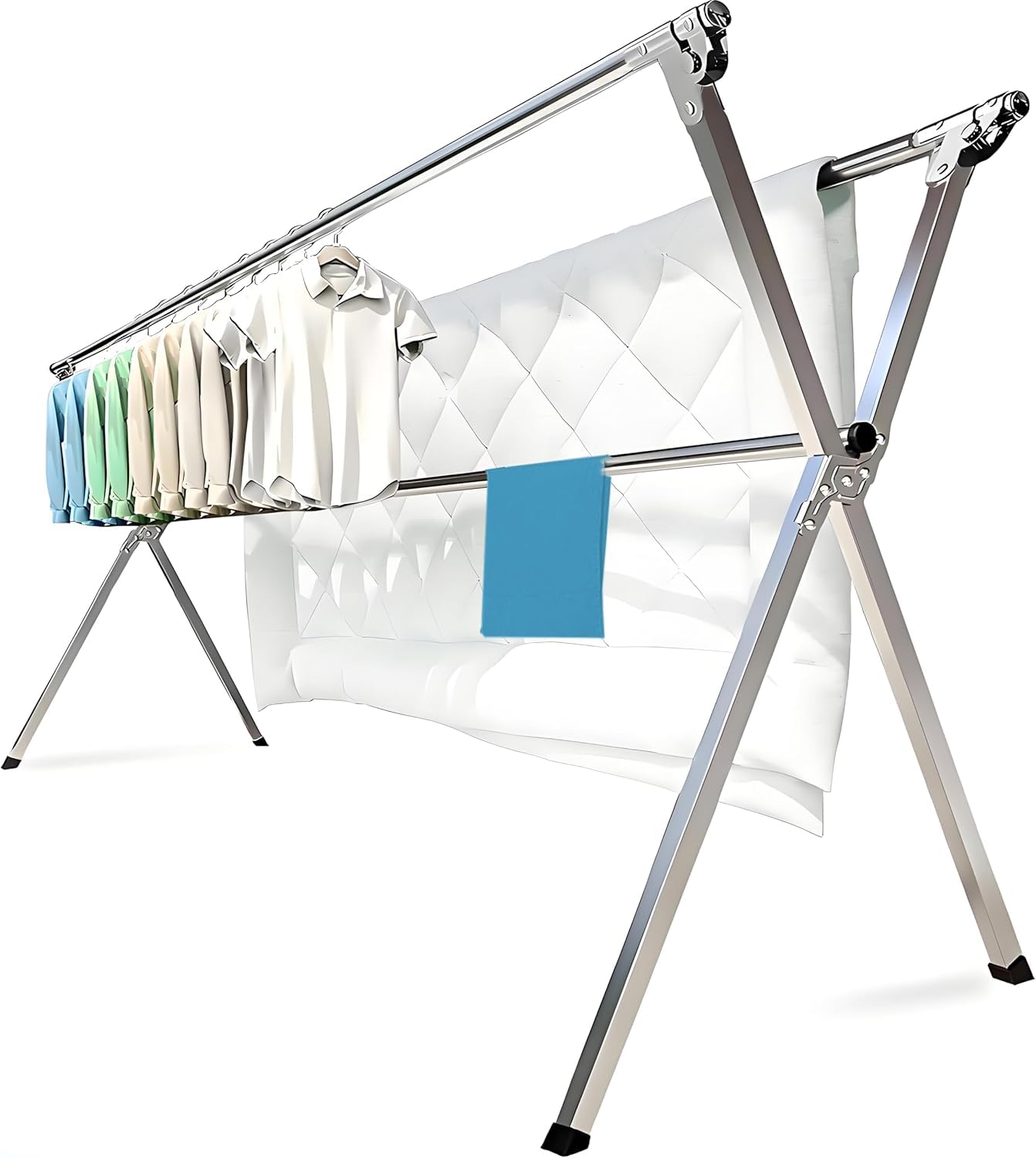 AZHZOLSK rack in bathroom drying delicate clothes gently