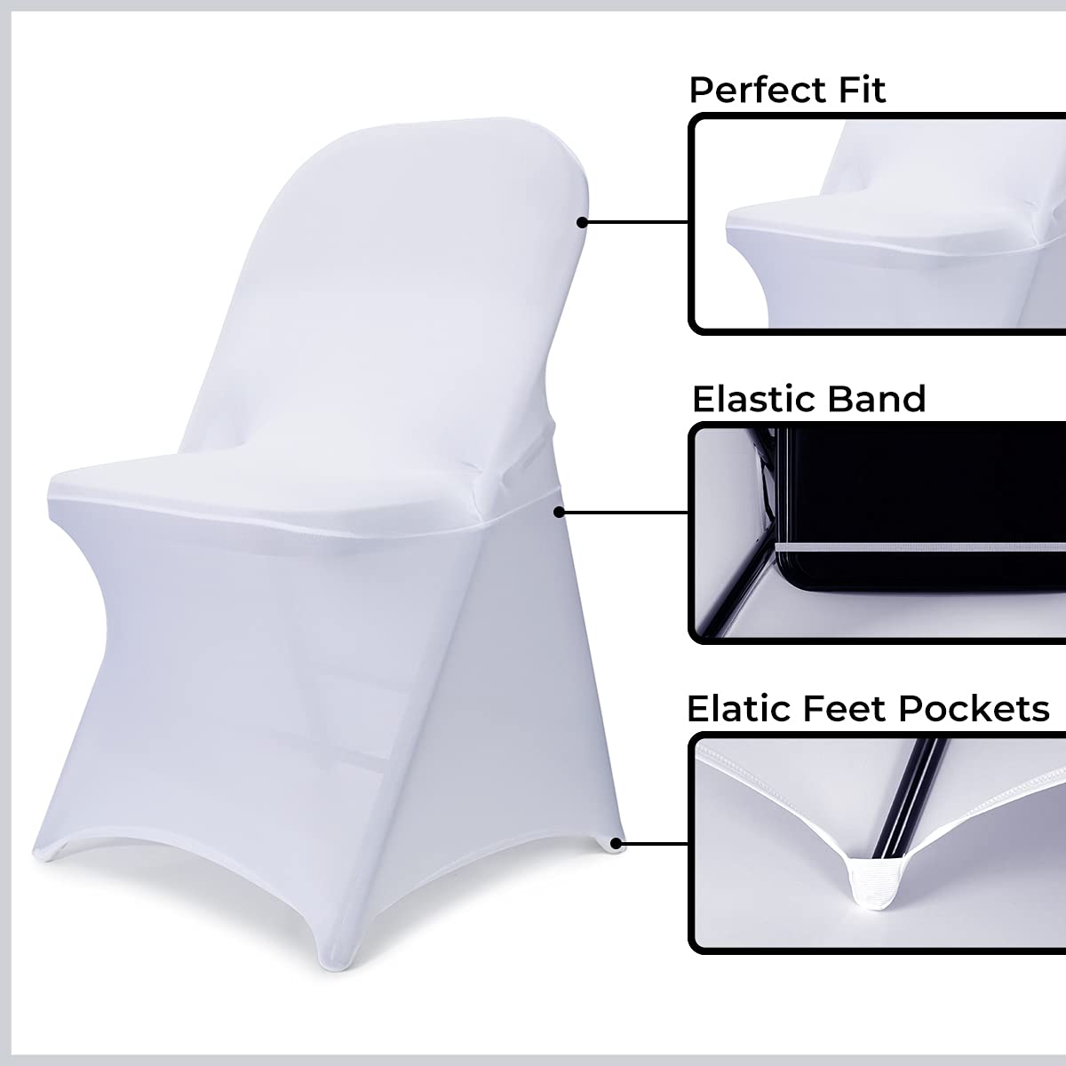Babenest back view fit on folding chair demonstrating smooth tailored finish