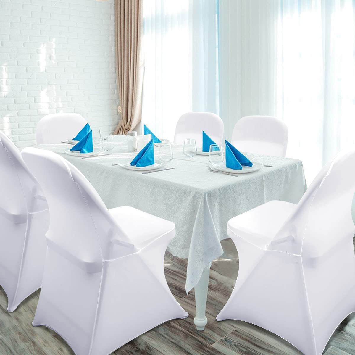 Babenest covered chair in wedding aisle creating cohesive, photo-ready seating