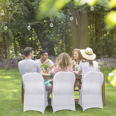 Babenest row of covered chairs showcasing uniform appearance for events