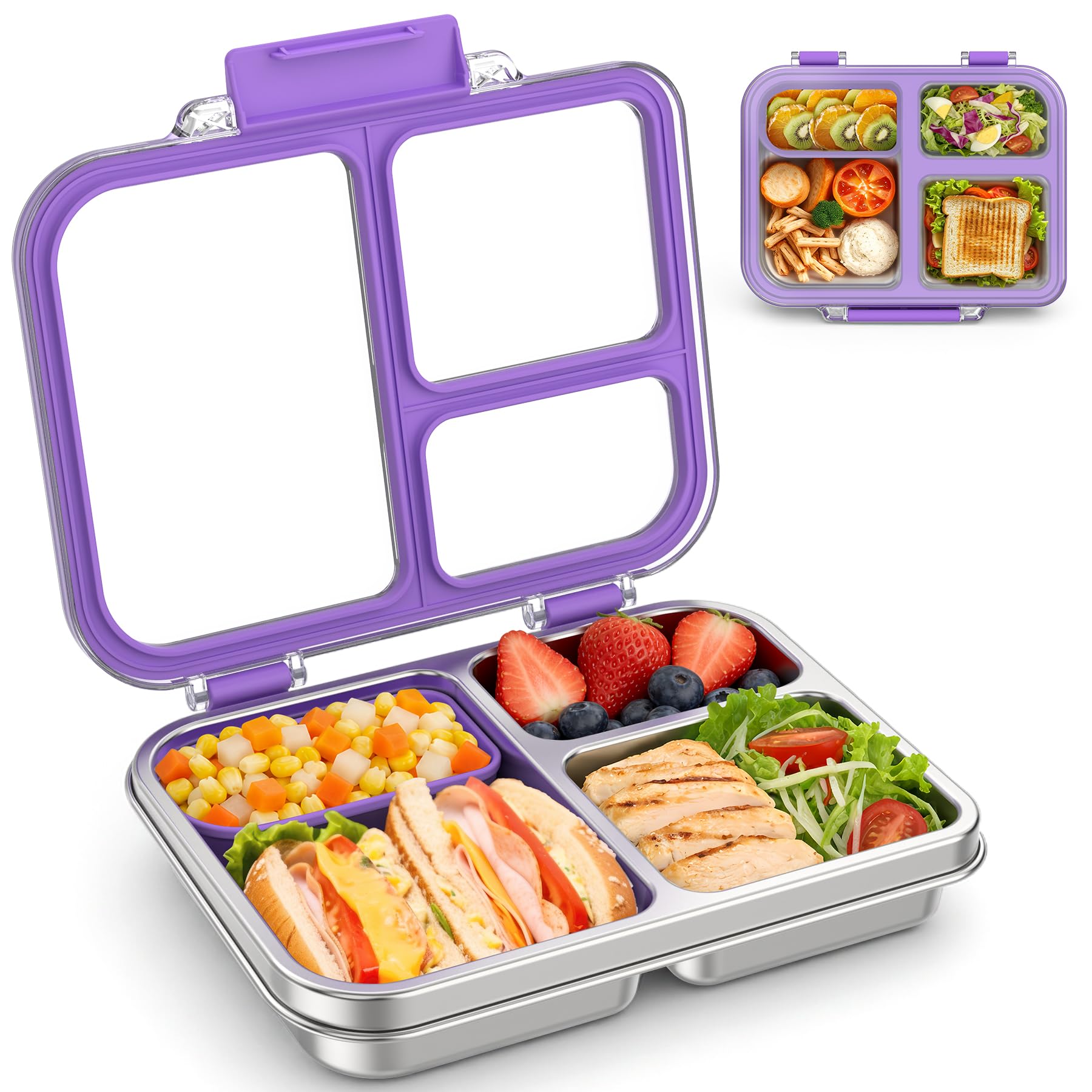 BABHAMNESS purple bento front packaging showing compact design and color