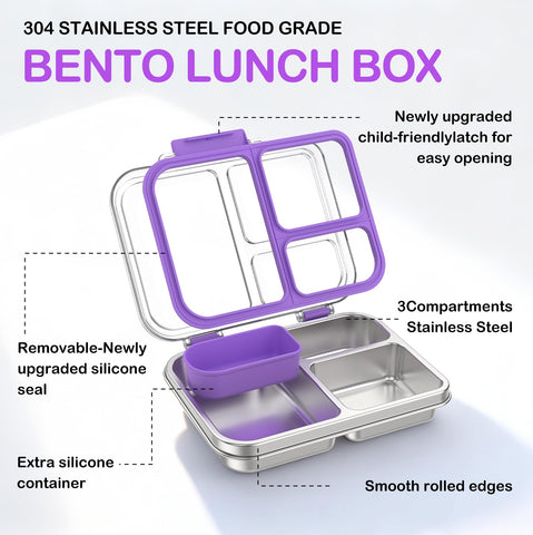 BABHAMNESS open bento with separated meal showing organized compartments