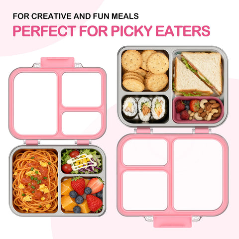 babhamness compartments with silicone container keep foods separated