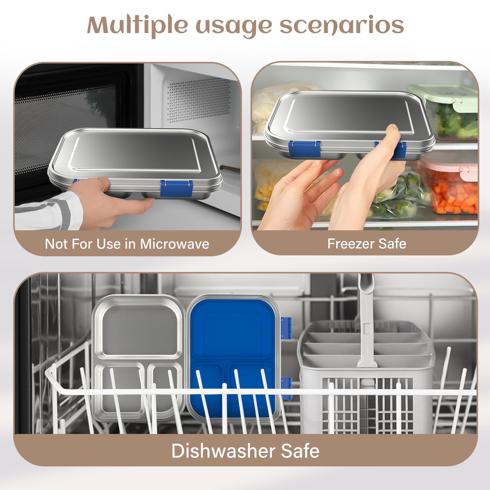 BABHAMNESS bento in use at a school desk showing convenient everyday meal transport