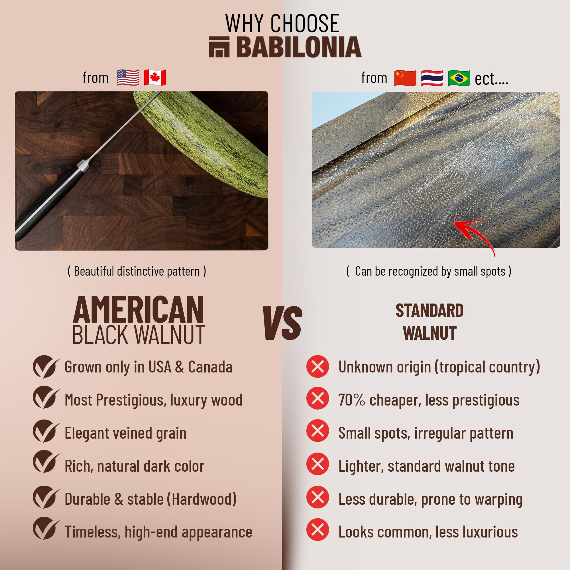 BABILONIA kitchen scene showing board in use for efficient meal prep