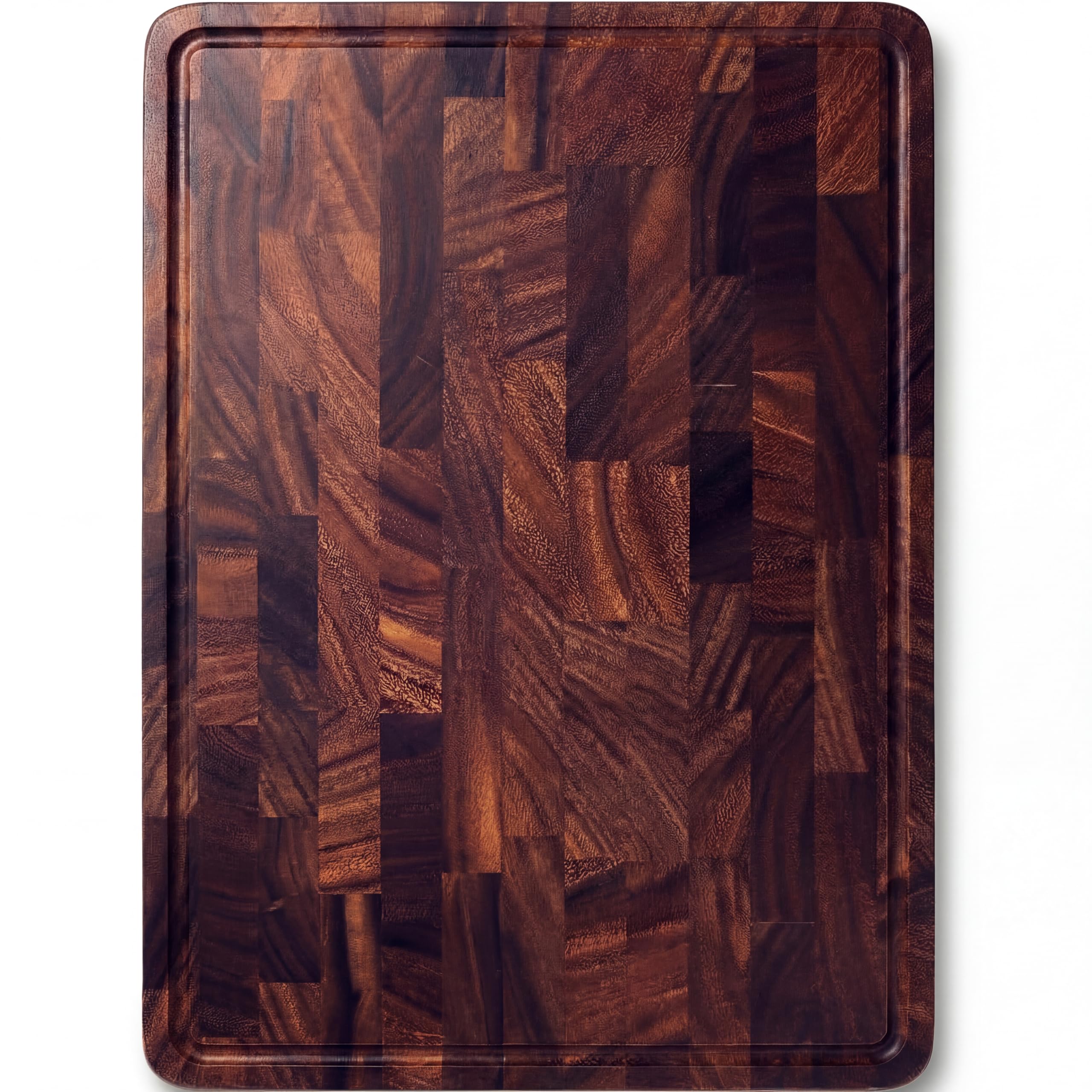 BABILONIA walnut front view showing elegant board and durable surface