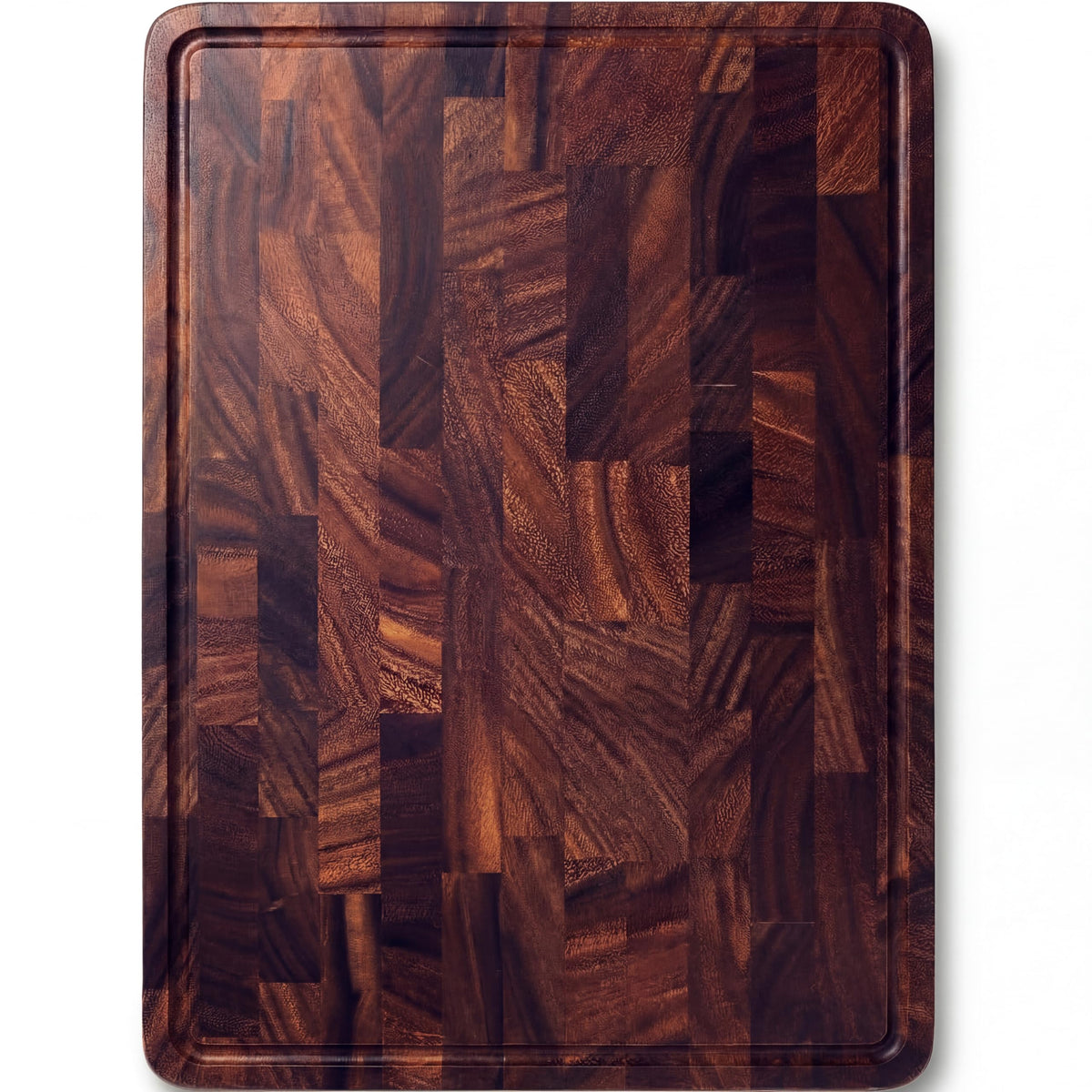 BABILONIA walnut front view showing elegant board and durable surface