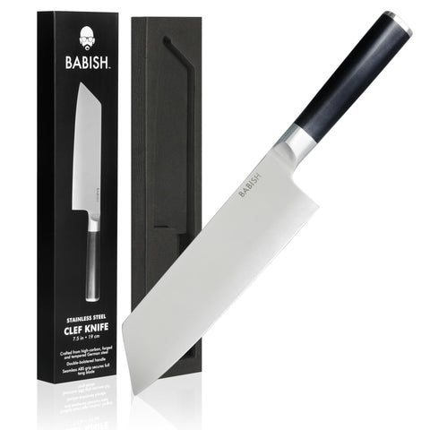 Babish Clef front view showing balanced shape and versatile blade