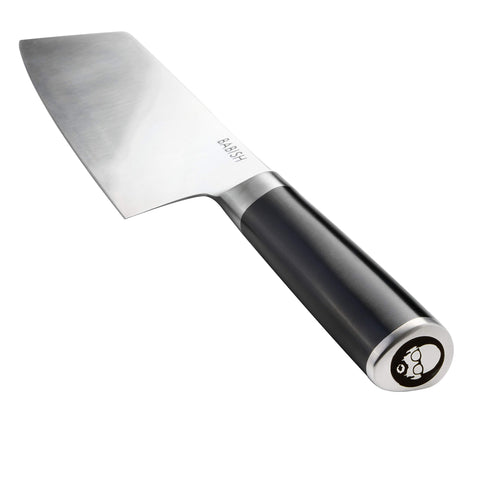 Babish Clef handle detail displaying full-tang grip for control