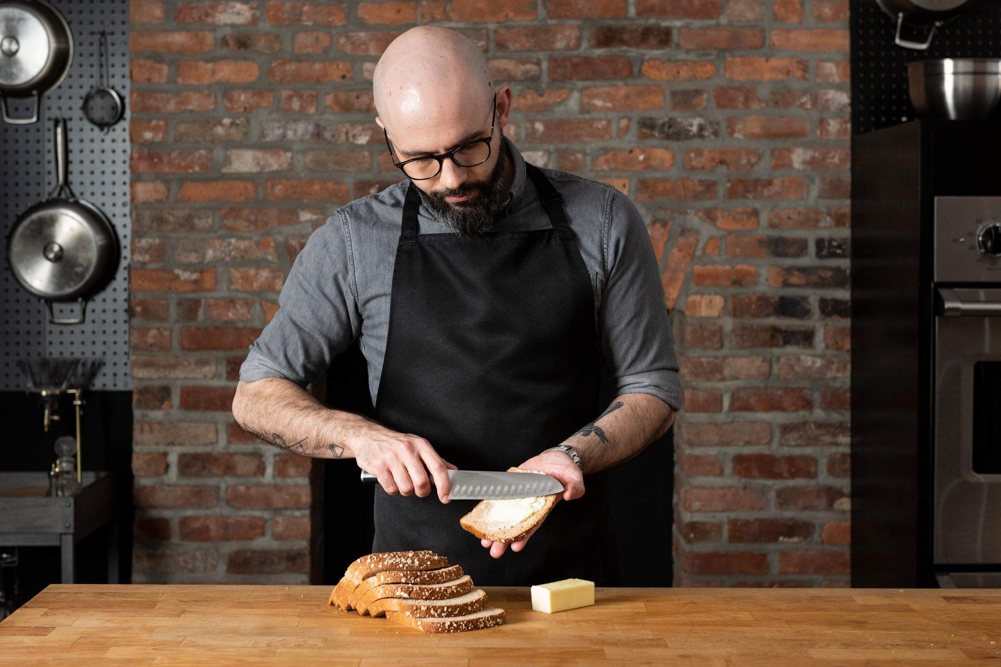 Babish santoku slicing vegetables on a cutting board for quick meal prep