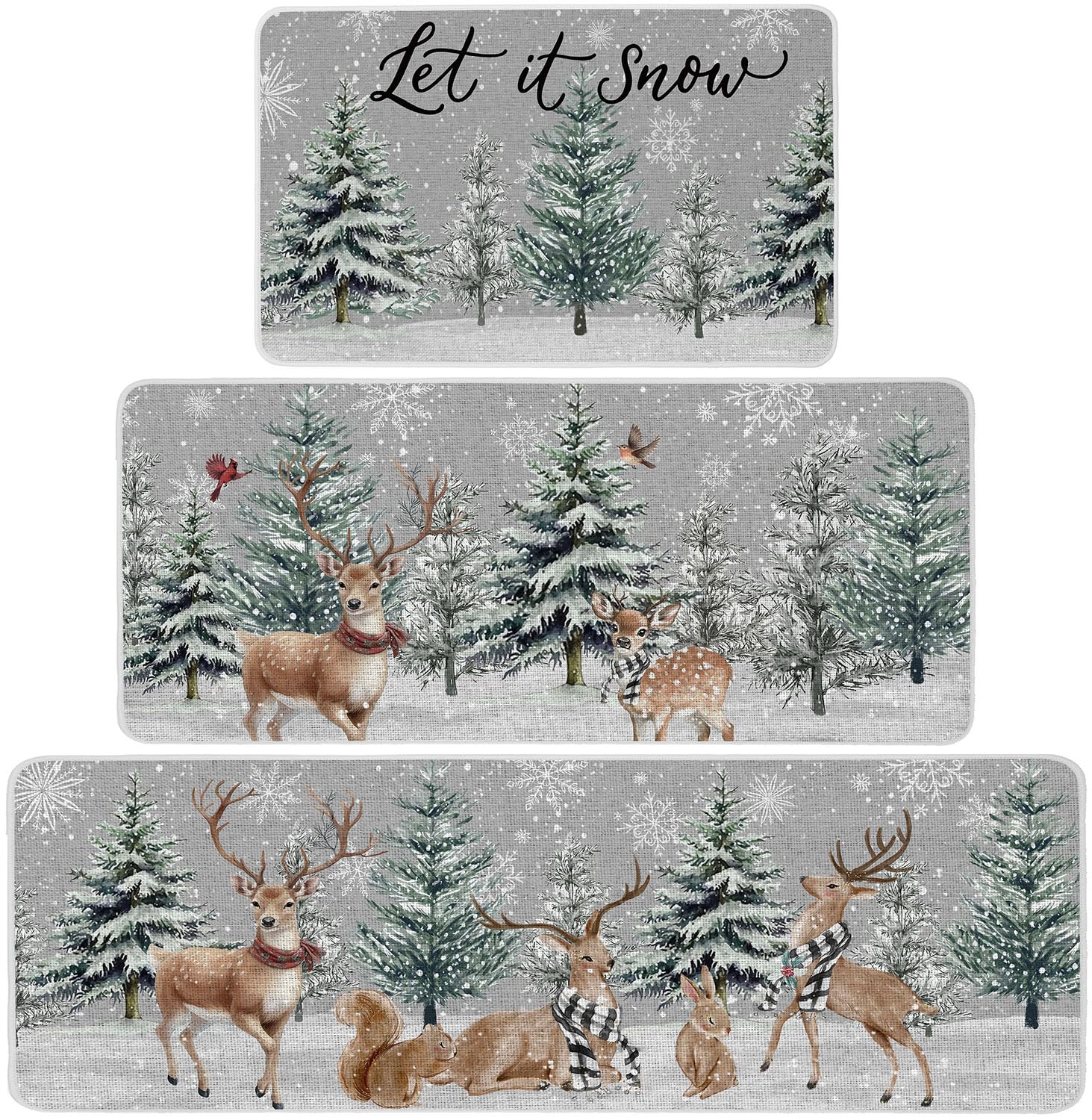Baccessor front packaging showing festive mat set and benefits