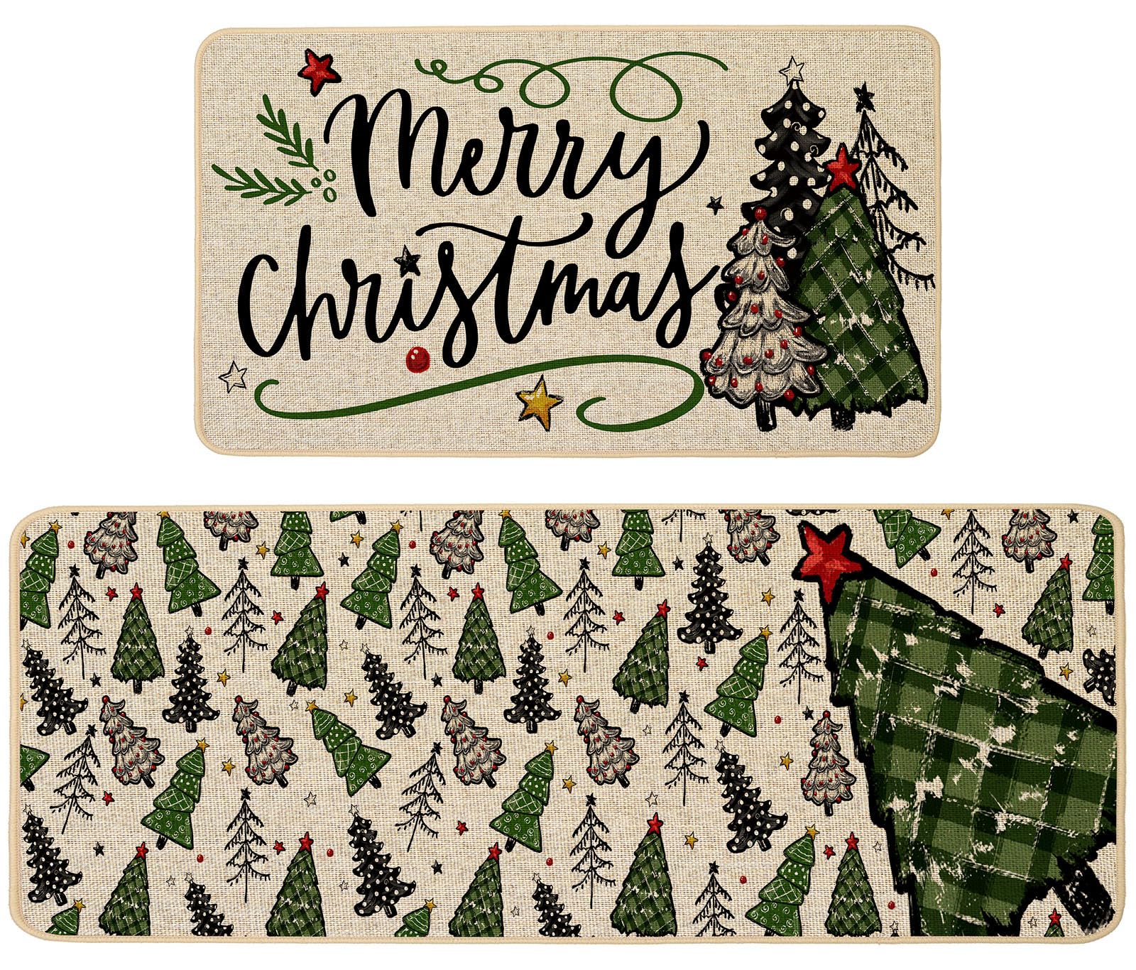 Baccessor front packaging shows festive tree design and sizing benefits