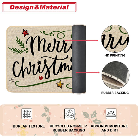 Baccessor lifestyle breakfast nook with mats adding festive warmth