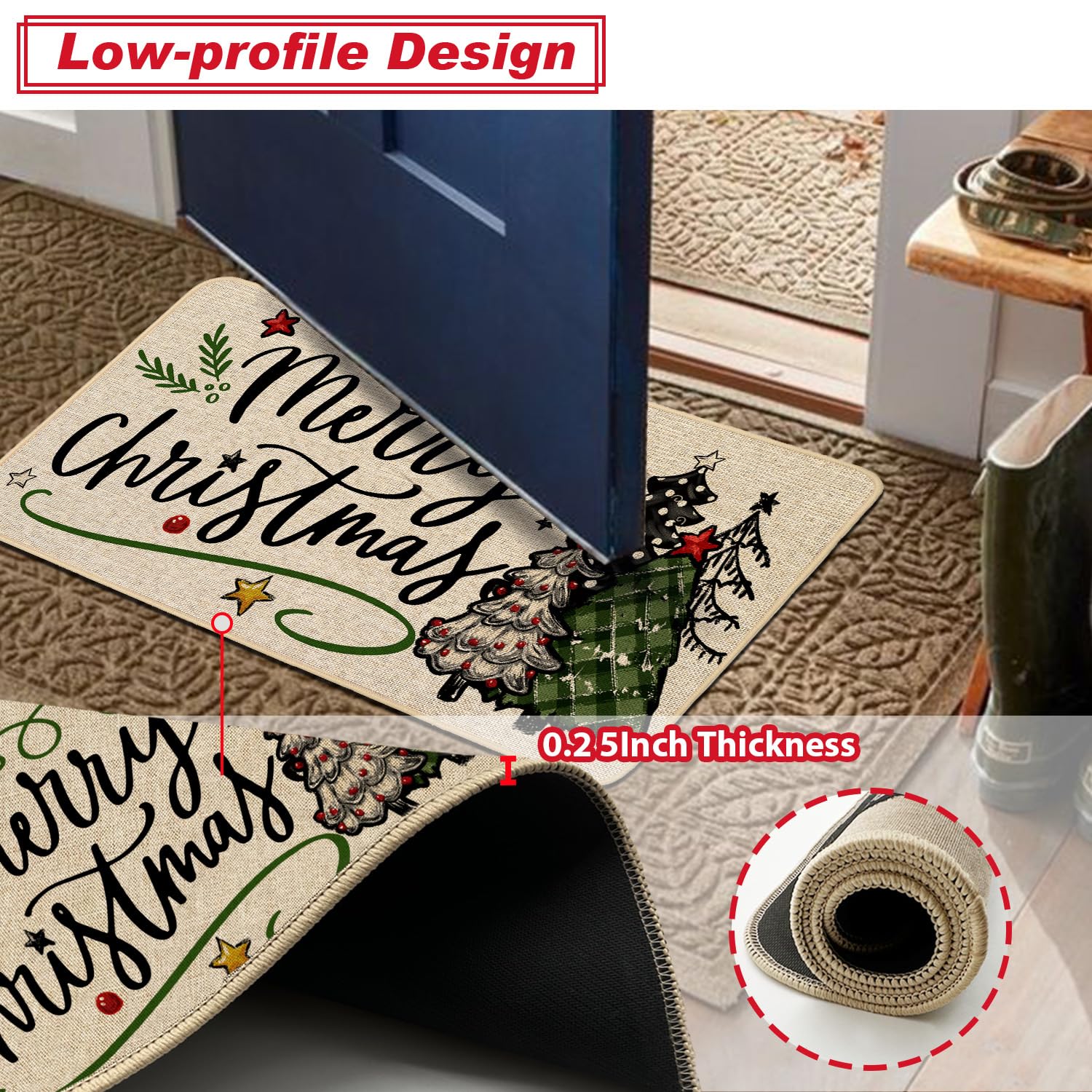 Baccessor stacked pair display showing coordinated holiday styling