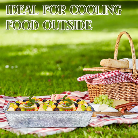 Baderke on outdoor buffet showing practical chilled display benefit