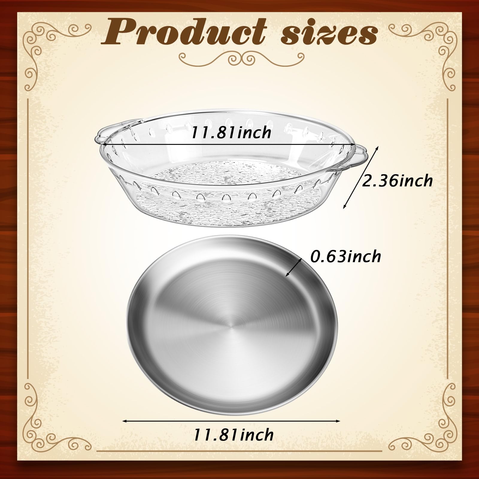 Baderke stainless steel upper tray close-up showing smooth finish and cooling benefit
