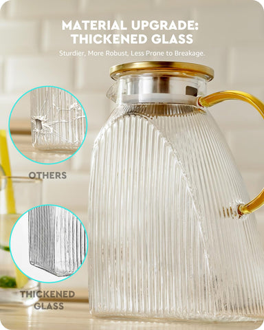 Baffect golden handle and electroplated lid detail adding refined appeal