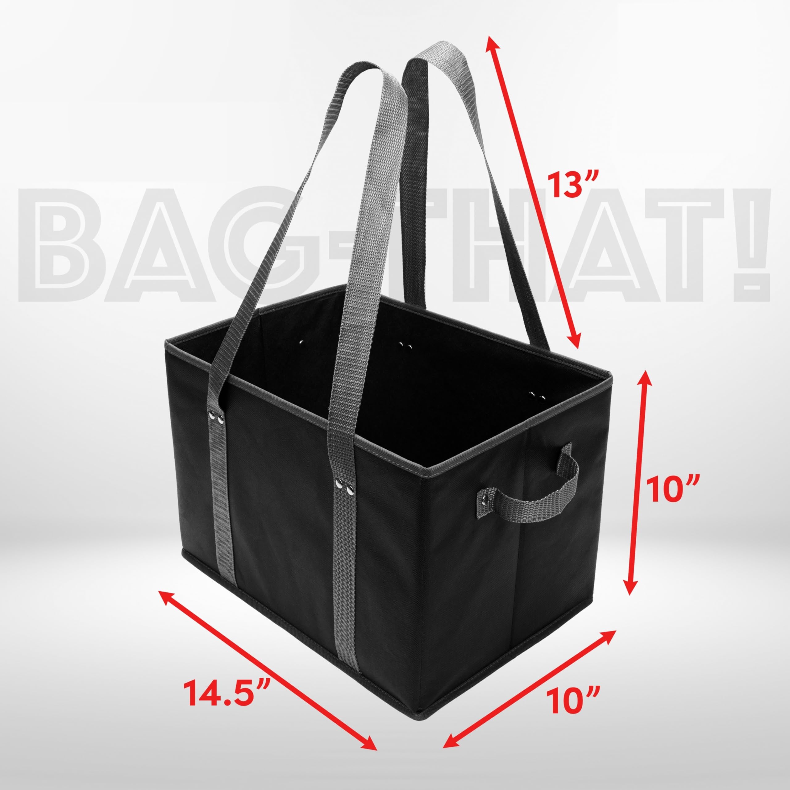 BAG-THAT! close-up of rigid sides and reinforced bottom for stability