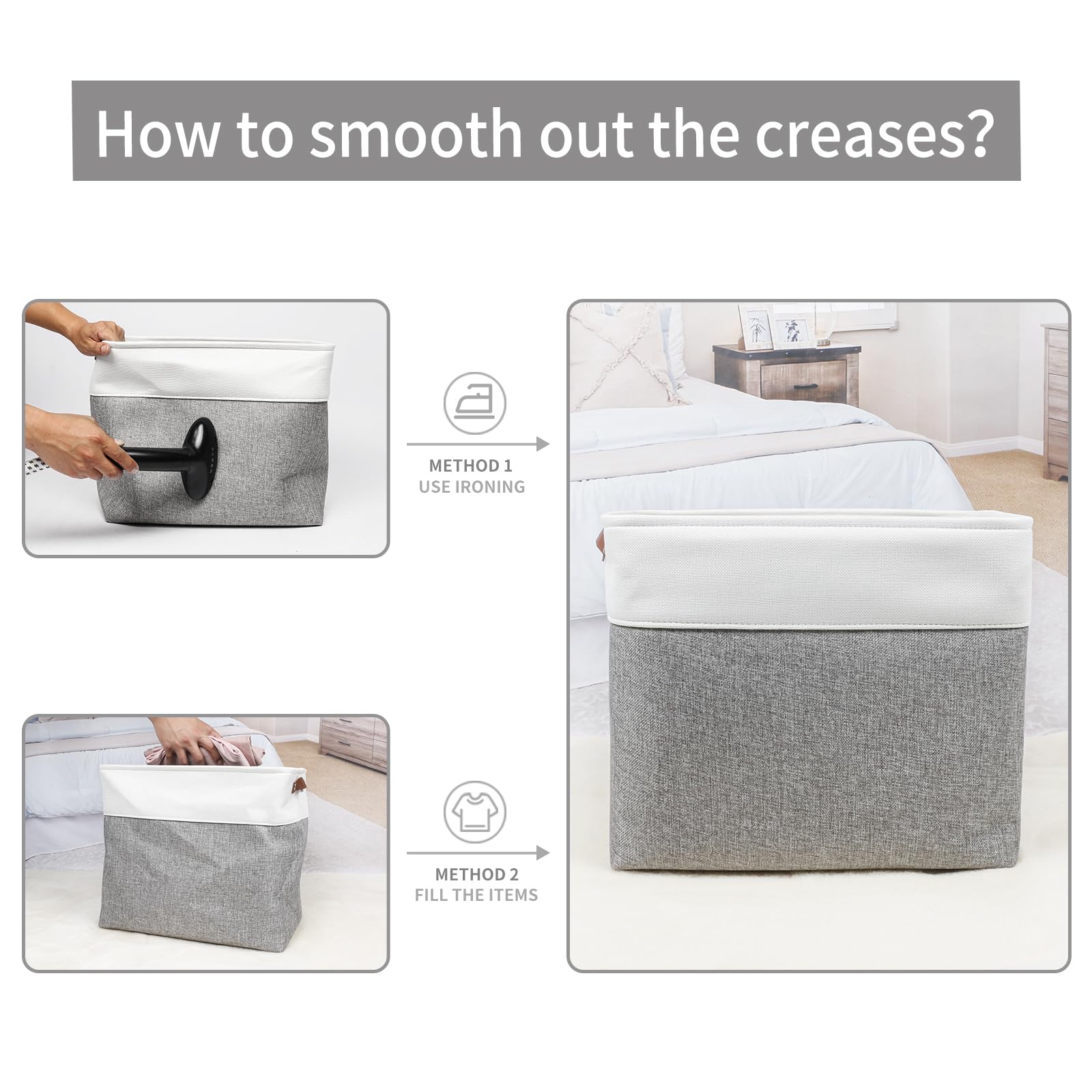 Bagnizer folded flat in packing showing collapsible design and easy storage benefit