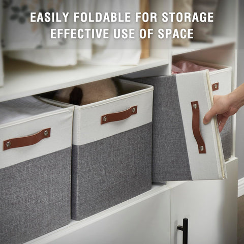 Bagnizer in cube shelf showing 13-inch fit and organized shelving benefit