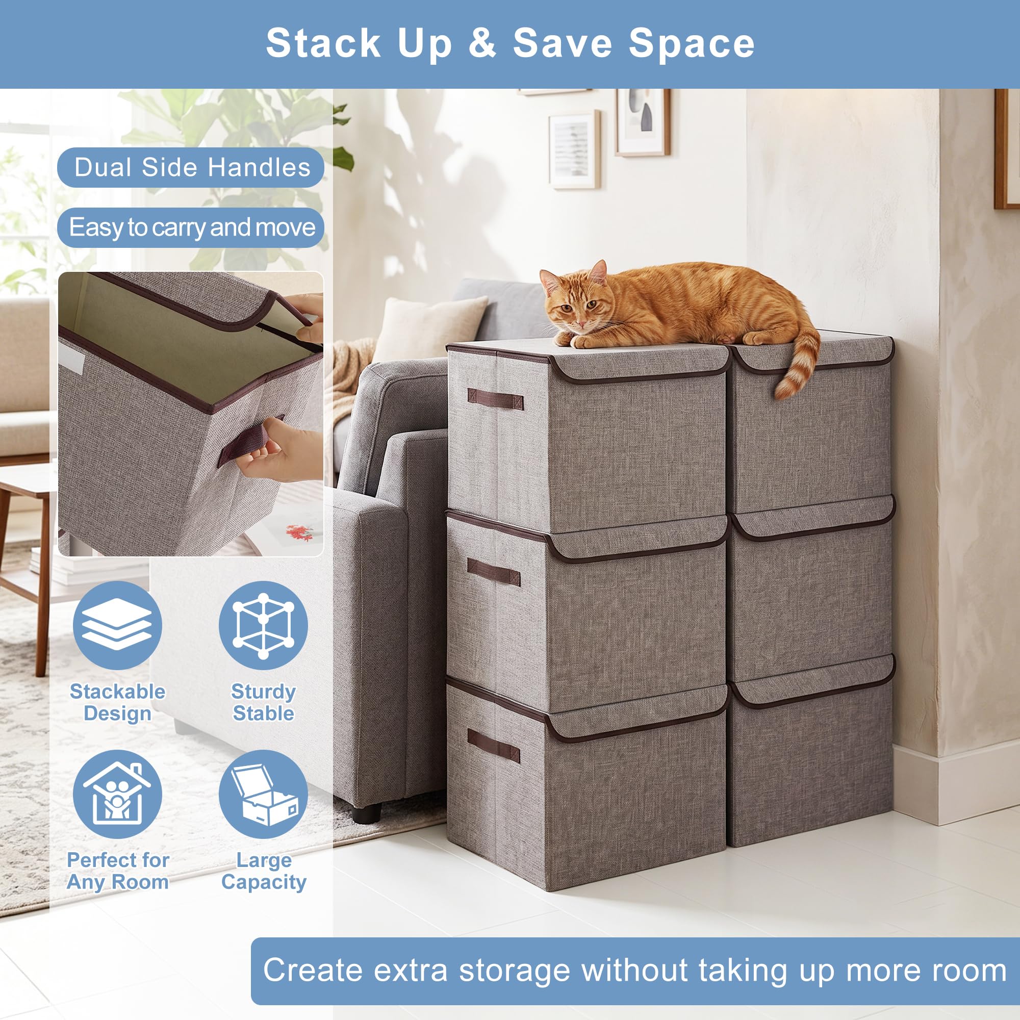 Bagnizer open bin filled with blankets showing large-capacity storage benefit