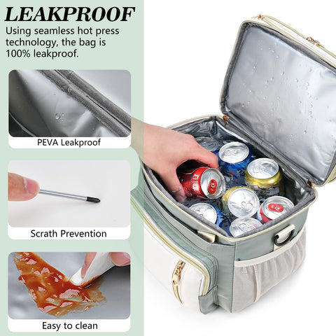BAGNN insulated EVA lining close-up showing smooth interior, maintains food temperature