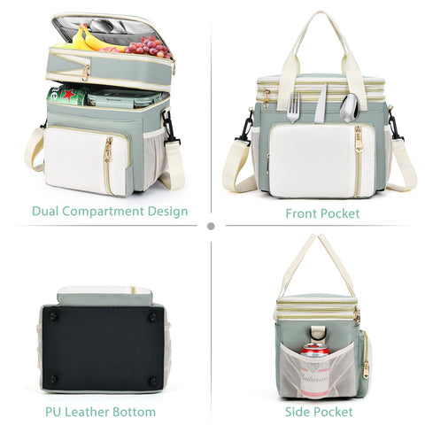 BAGNN side pockets holding water bottles, secures drinks during transit