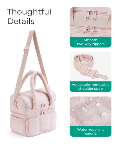 BAGSMART packed with 16 cans to show capacity and practical everyday storage