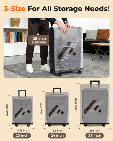 BAGSMART compressed sweater in suitcase showing space-saving benefit