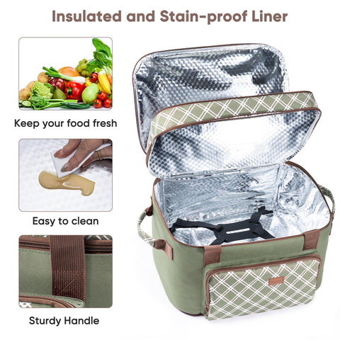 BAGSPRITE dual top handles carried by hand offering comfortable grab-and-go transport