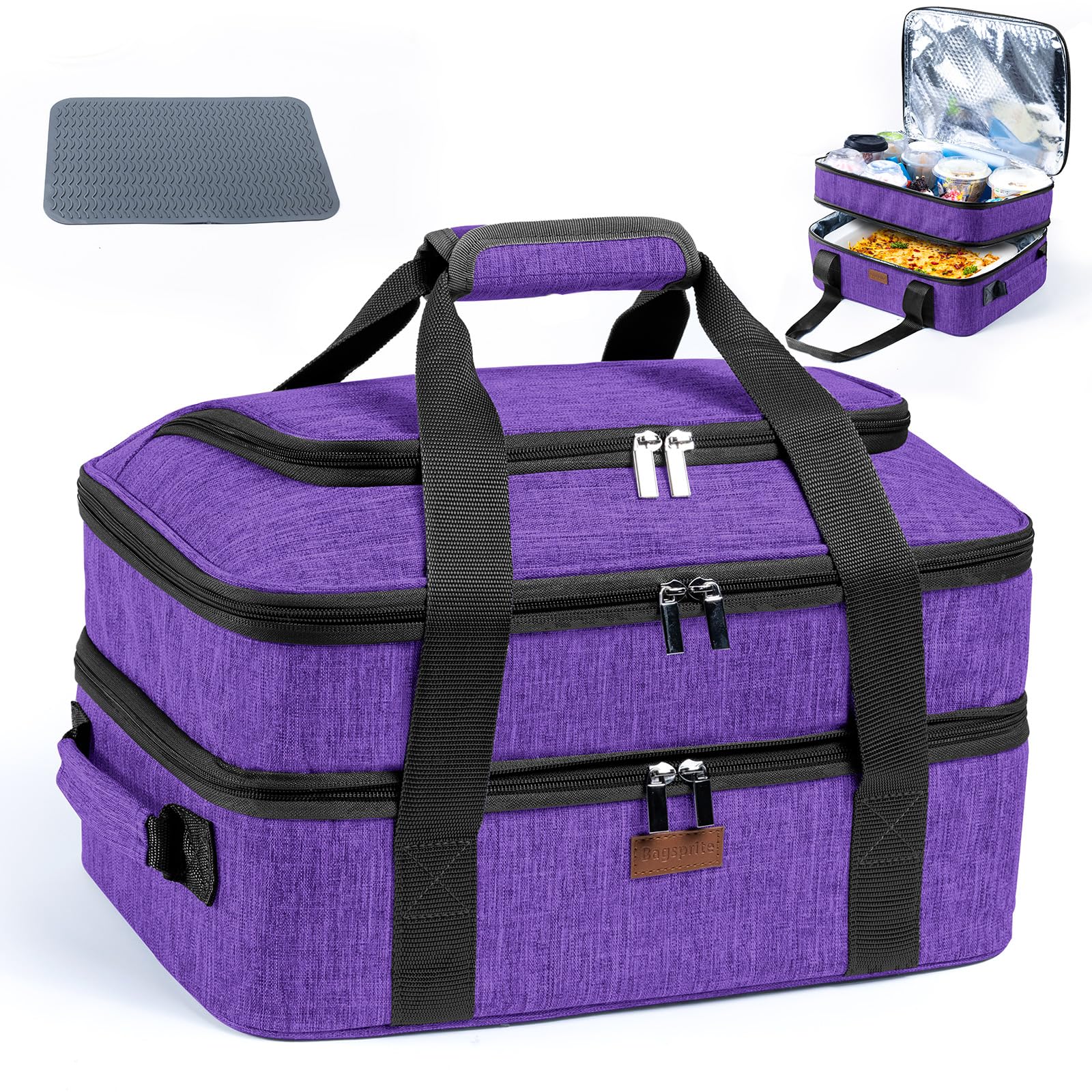 BAGSPRITE front view showing durable carrier and secure handles for safe transport