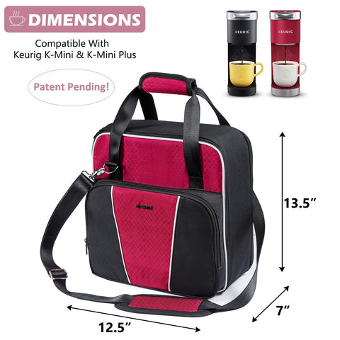 BAGSPRITE fully open bag with K-Mini inside for easy loading