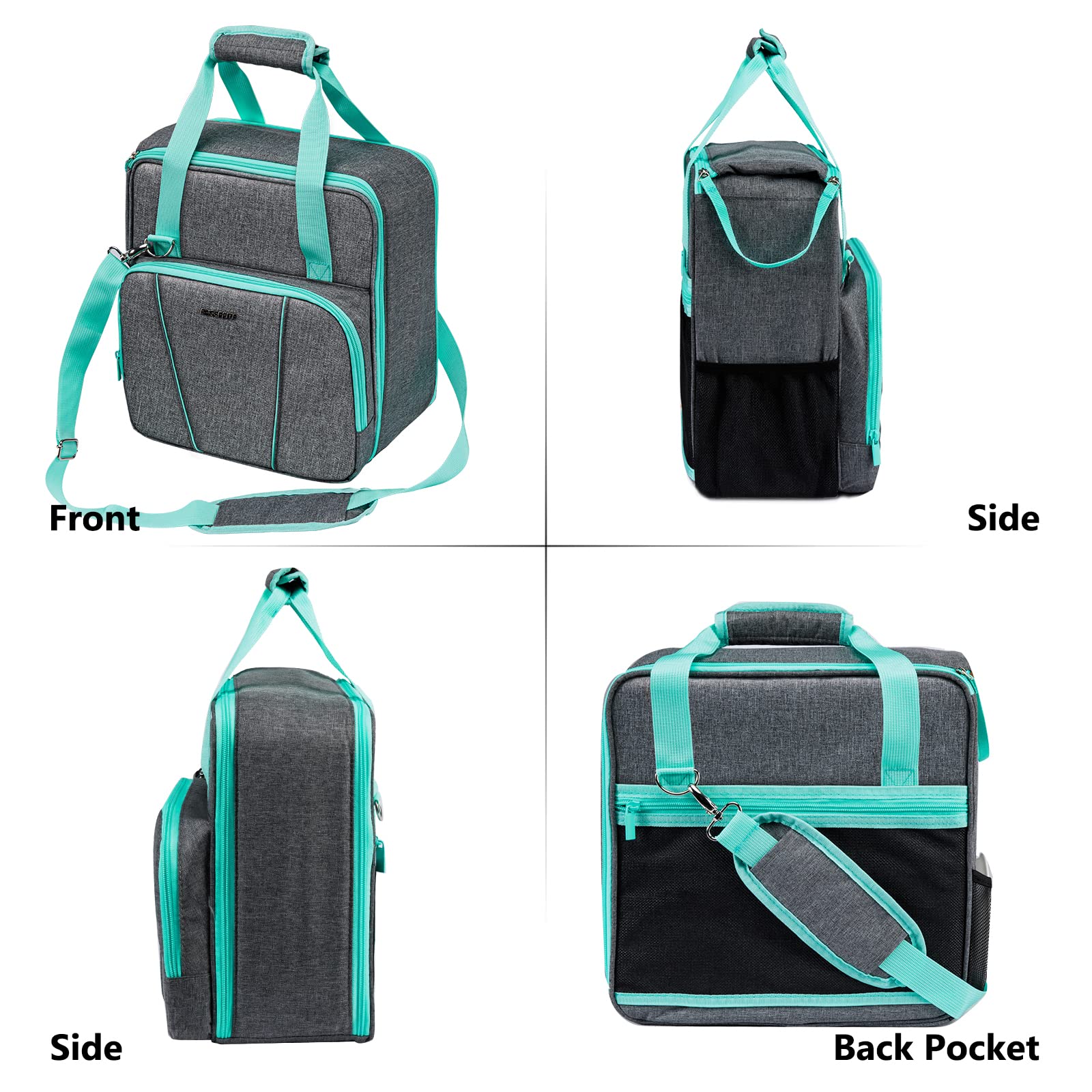 BAGSPRITE padded side and bottom detail offering impact protection