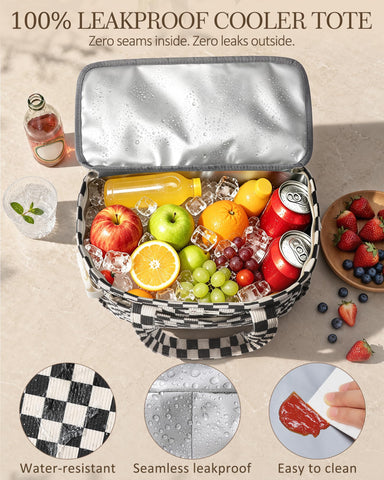 Bagstellar side pocket holding a 40oz tumbler secured by adjustable strap for stable transport