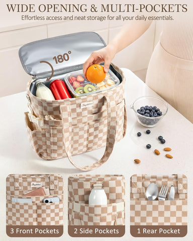 Bagstellar size comparison with soda cans demonstrating 14L capacity and generous storage