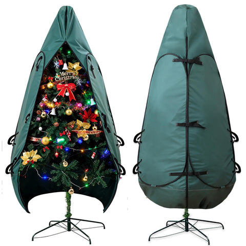 BakCover front view showing upright packed tree and easy protection