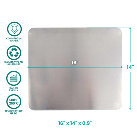Baker's Secret close-up of natural aluminum surface highlighting even heat transfer benefit