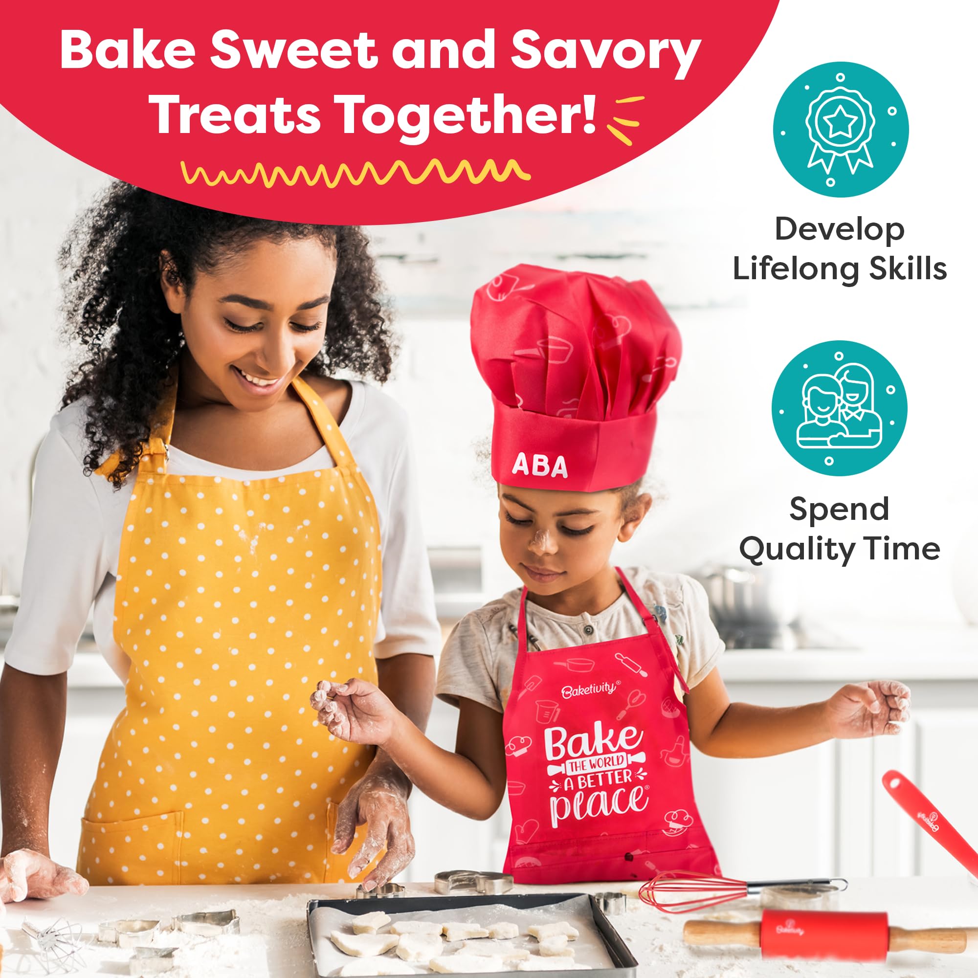 Baketivity compact carrying case packed with kit, enabling baking on the go