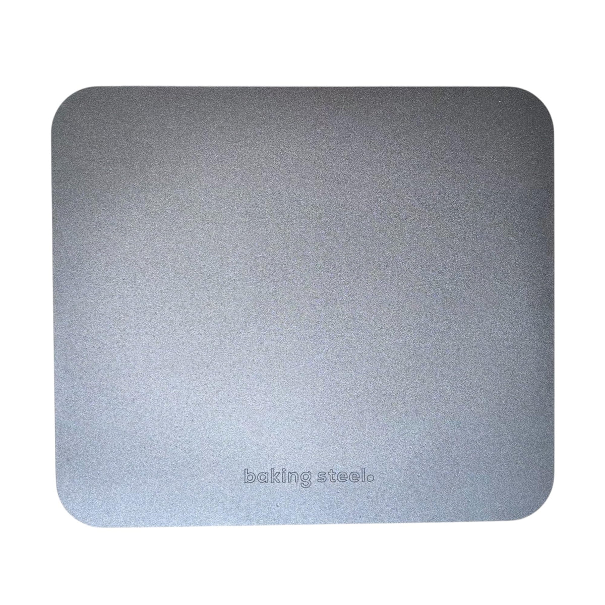 Baking Steel full front view showing durable steel surface and cooking area benefit