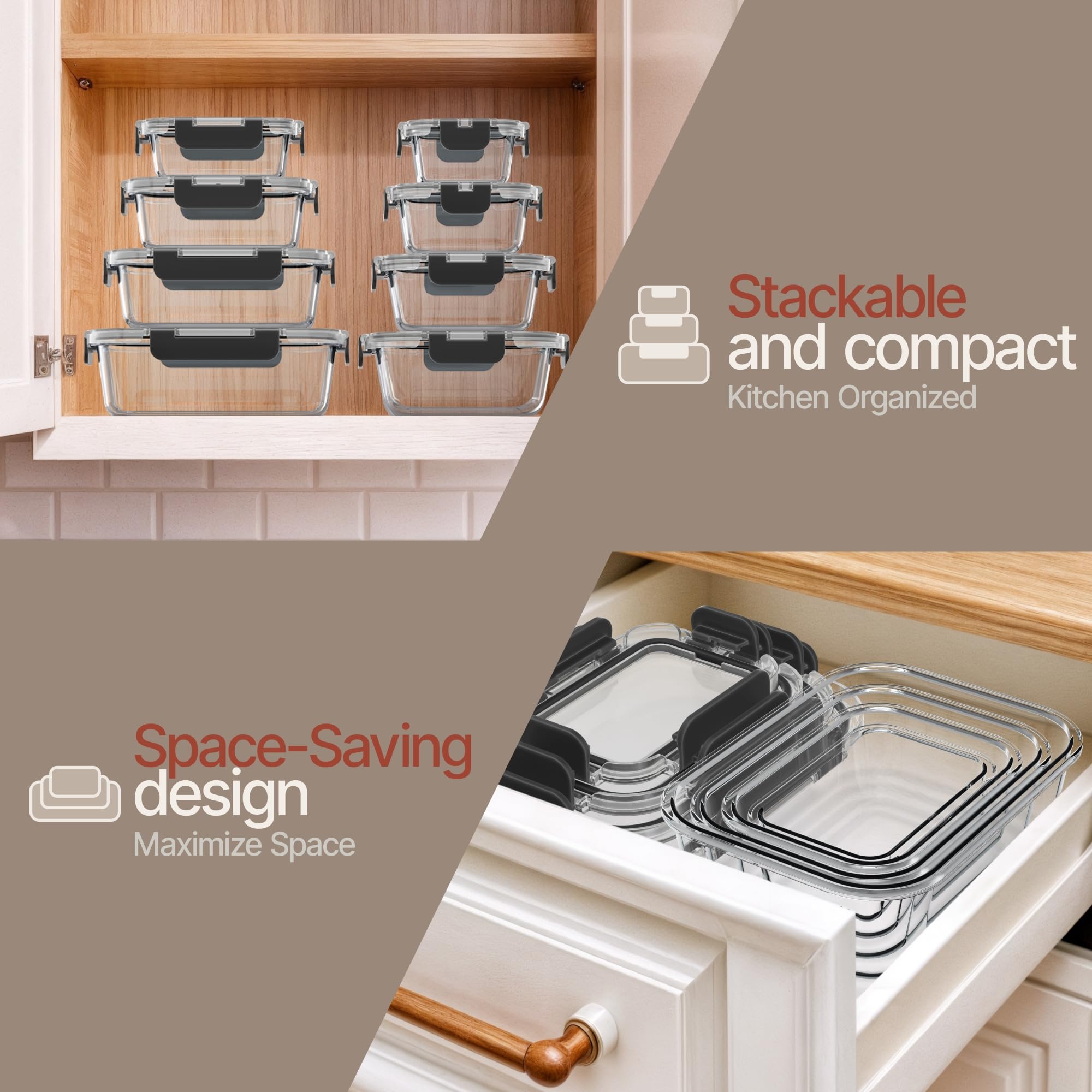 BAKKENMASTER containers in dishwasher showing easy-clean benefit