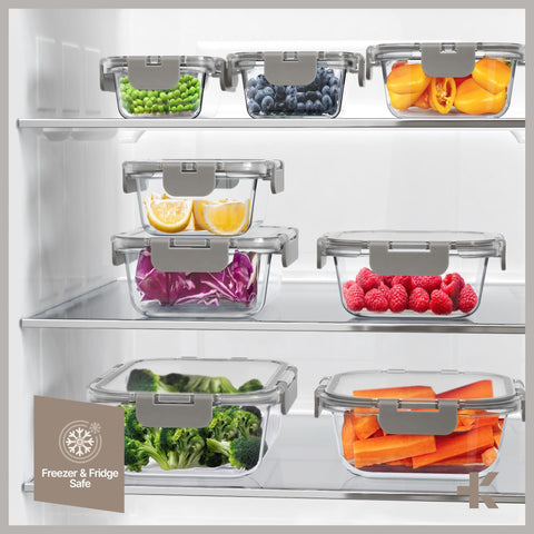 BAKKENMASTER containers on dishwasher top rack after easy cleanup