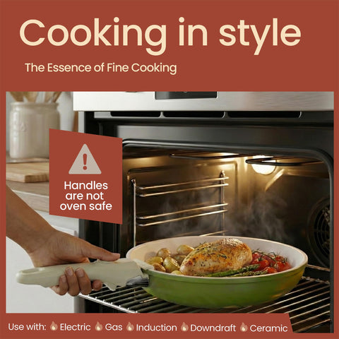 BAKKENMASTER frying on induction stovetop for fast even heat distribution
