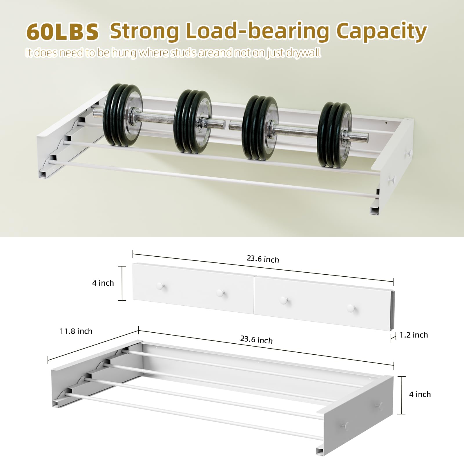 BAKON included screws anchors and instruction showing easy installation benefit