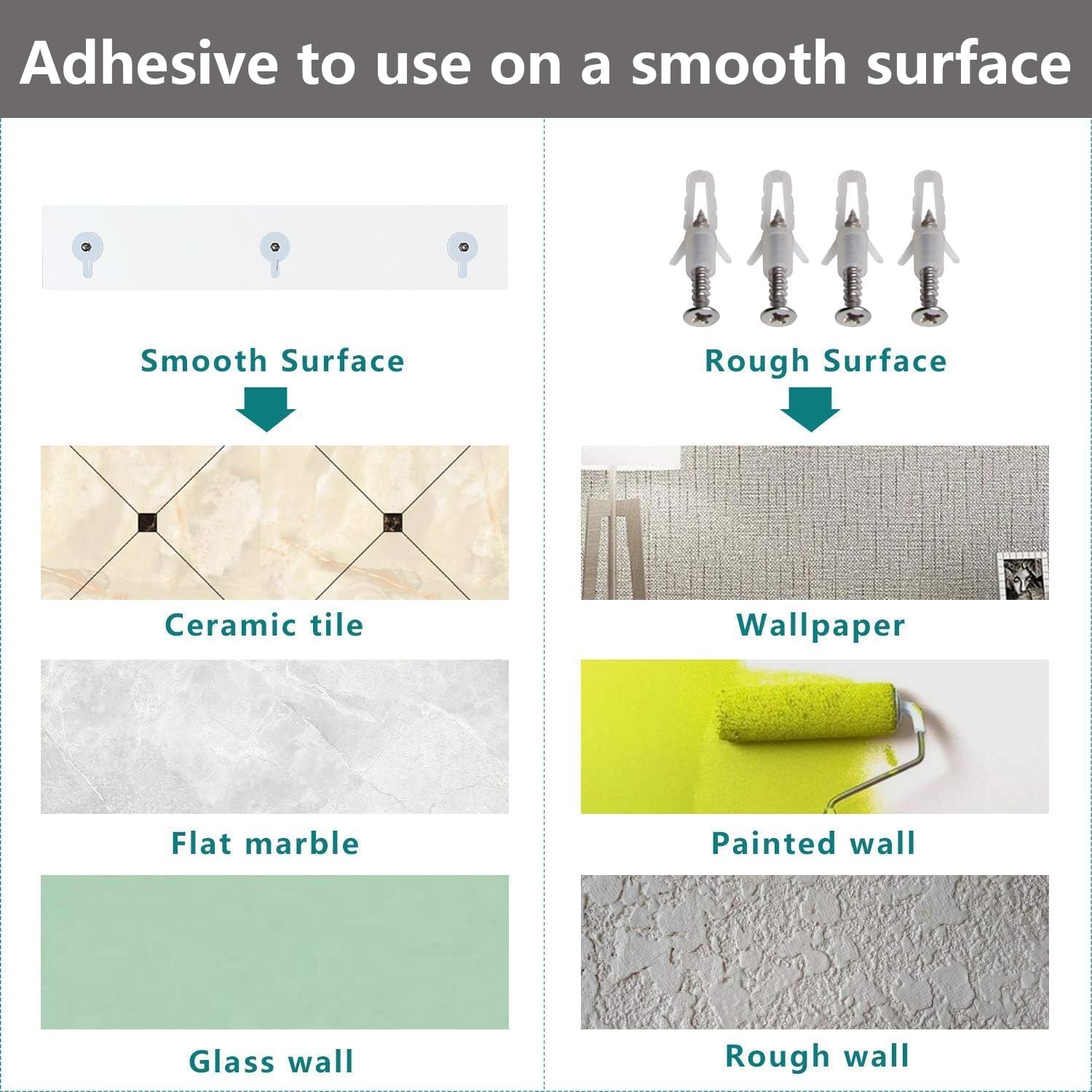 Bakzon adhesive pad detail demonstrating strong 3M-grade bond benefit