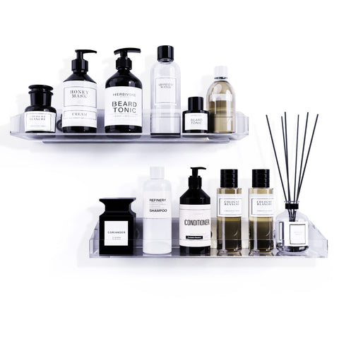 Bakzon lifestyle bathroom vanity setup showing clutter-free organization