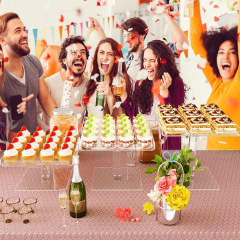 Bakzon top tier close-up with cupcakes emphasizing food-safe display benefit