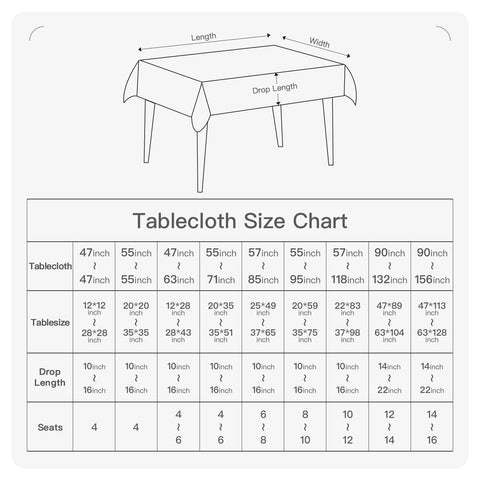 BALCONY & FALCON scale photo with chairs to show 95x55 inch fit and table coverage