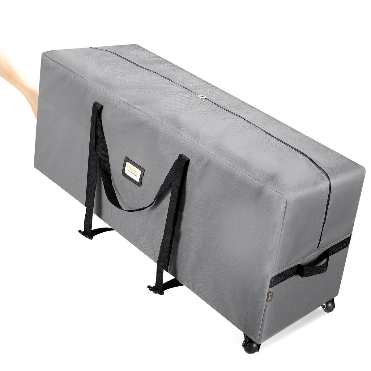 BALEINE front view of wheeled tree bag showing capacity and protection
