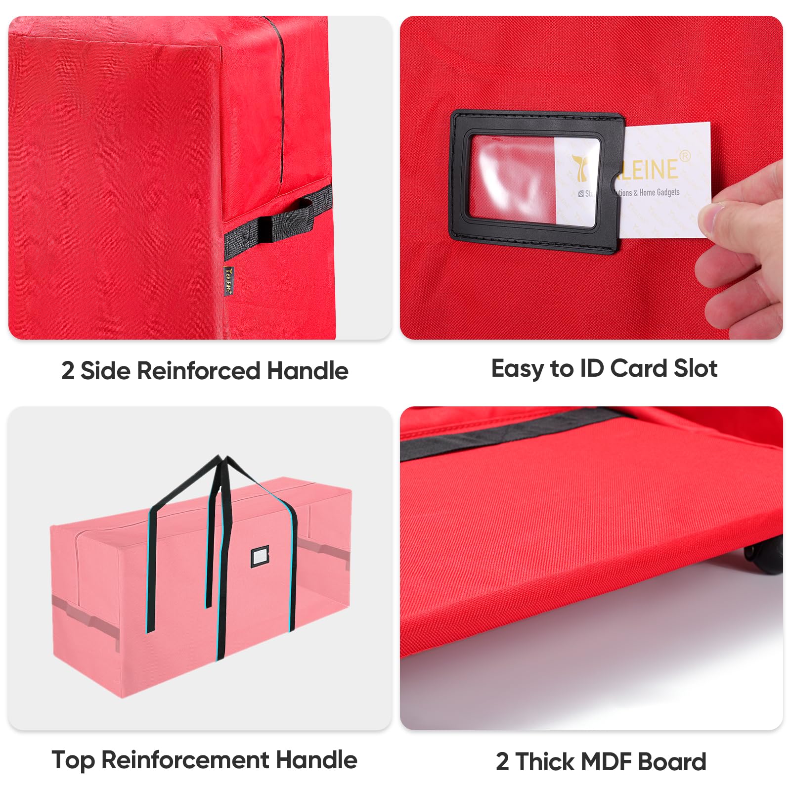 BALEINE interior fixed buckles securing tree sections to prevent shifting during transport